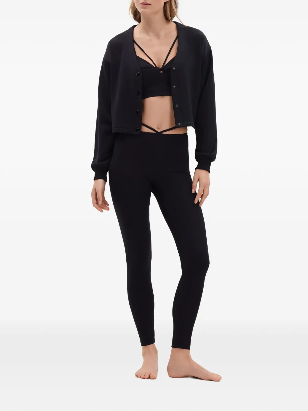 ERES Asher cropped vest Zwart