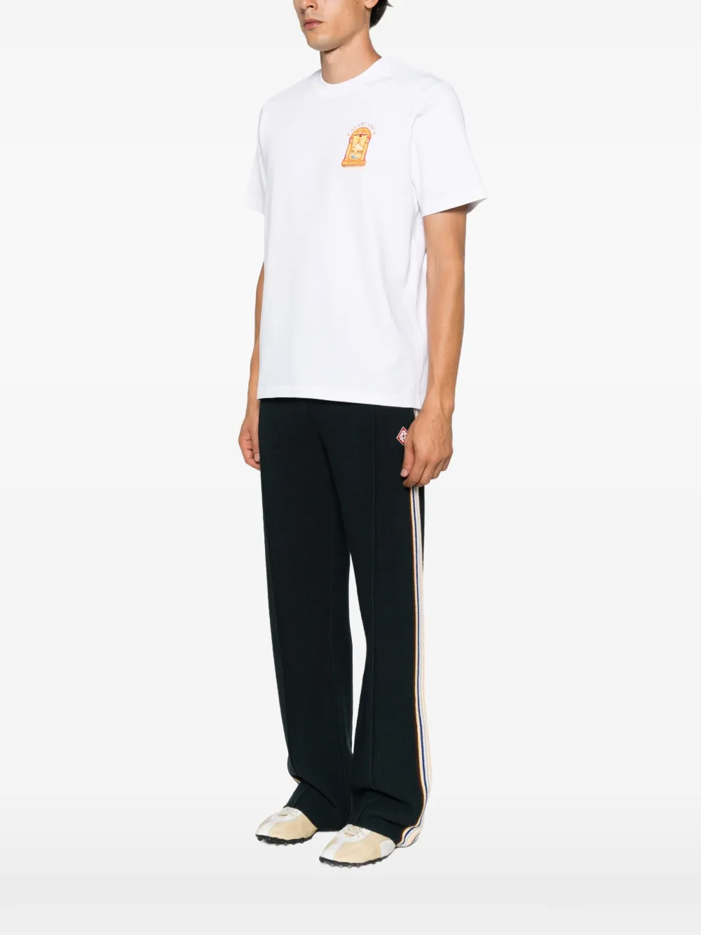 Casablanca T-shirt met grafische print Wit