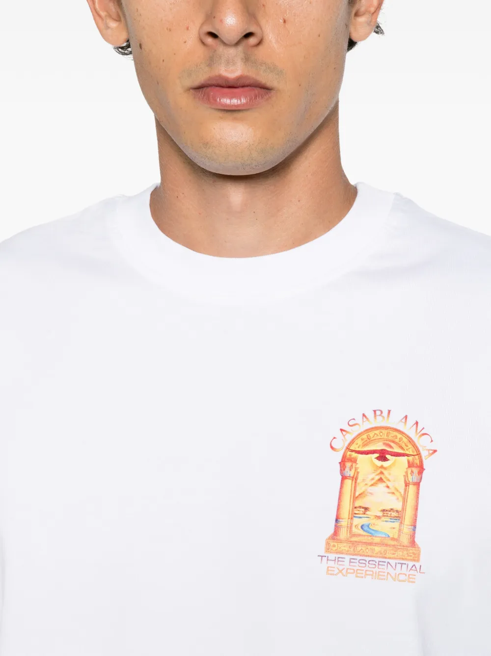 Casablanca T-shirt met grafische print Wit