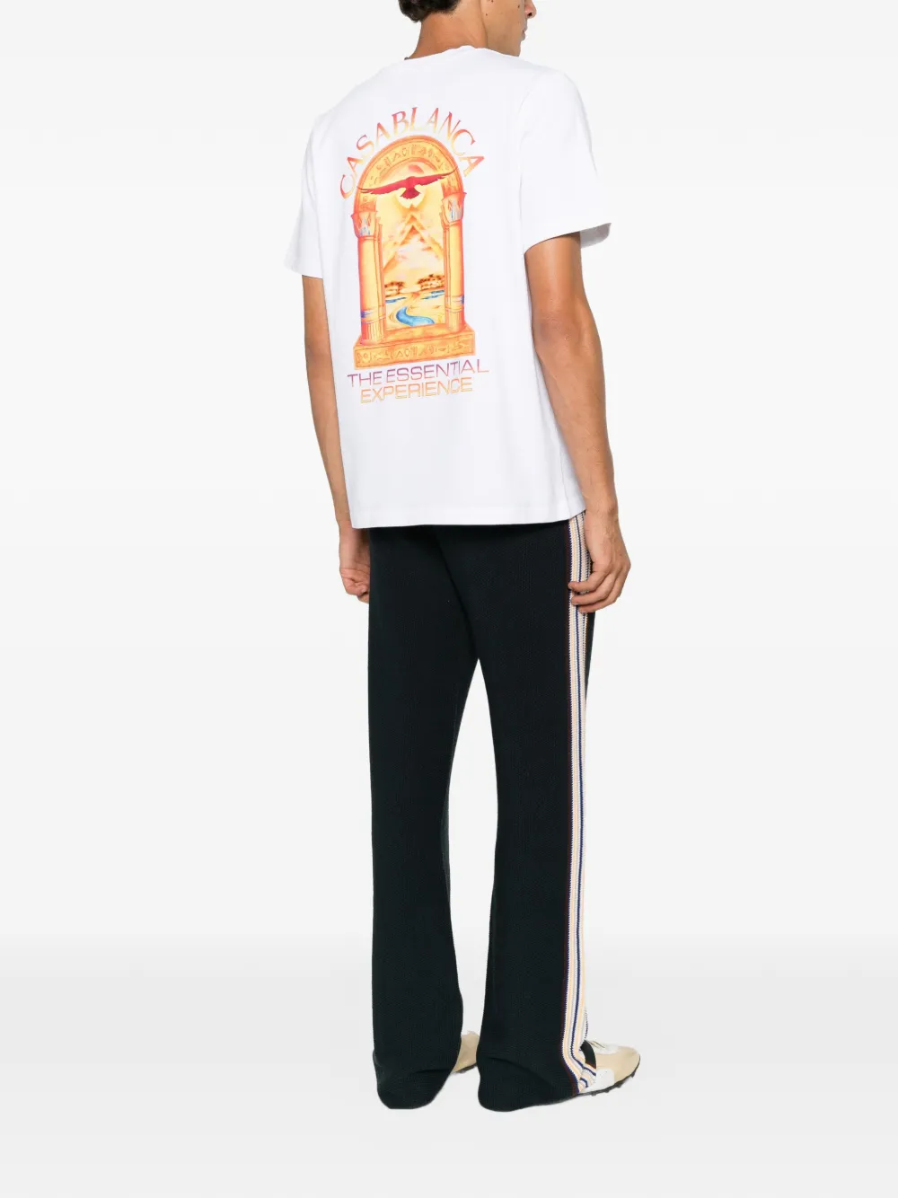 Casablanca T-shirt met grafische print Wit