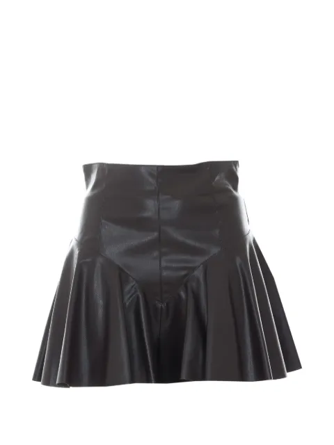 Aniye By Caly faux-leather flared mini shorts