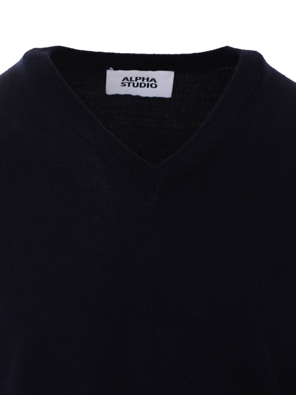 ALPHA STUDIO V-neck sweater Blauw