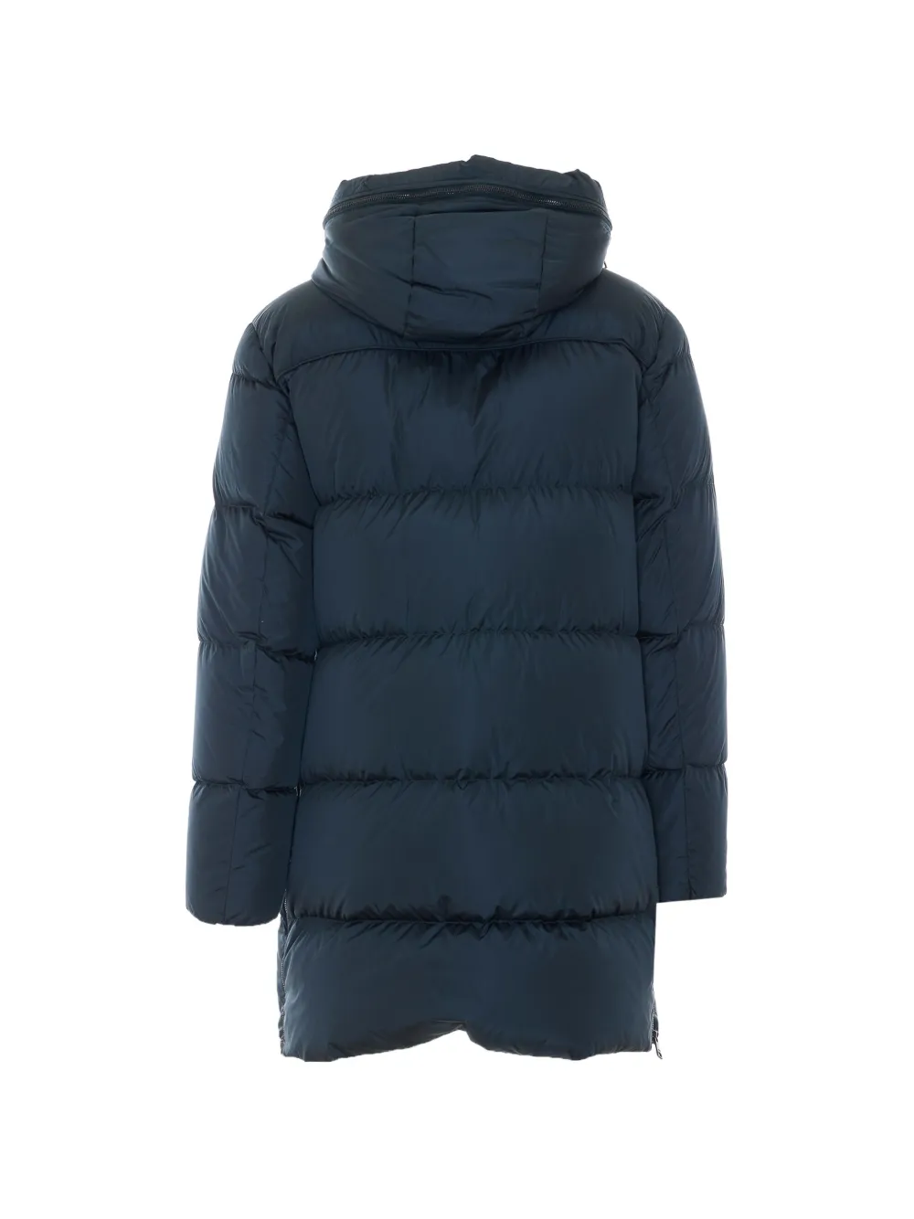 Add Nylongloss gewatteerde jas met capuchon Blauw
