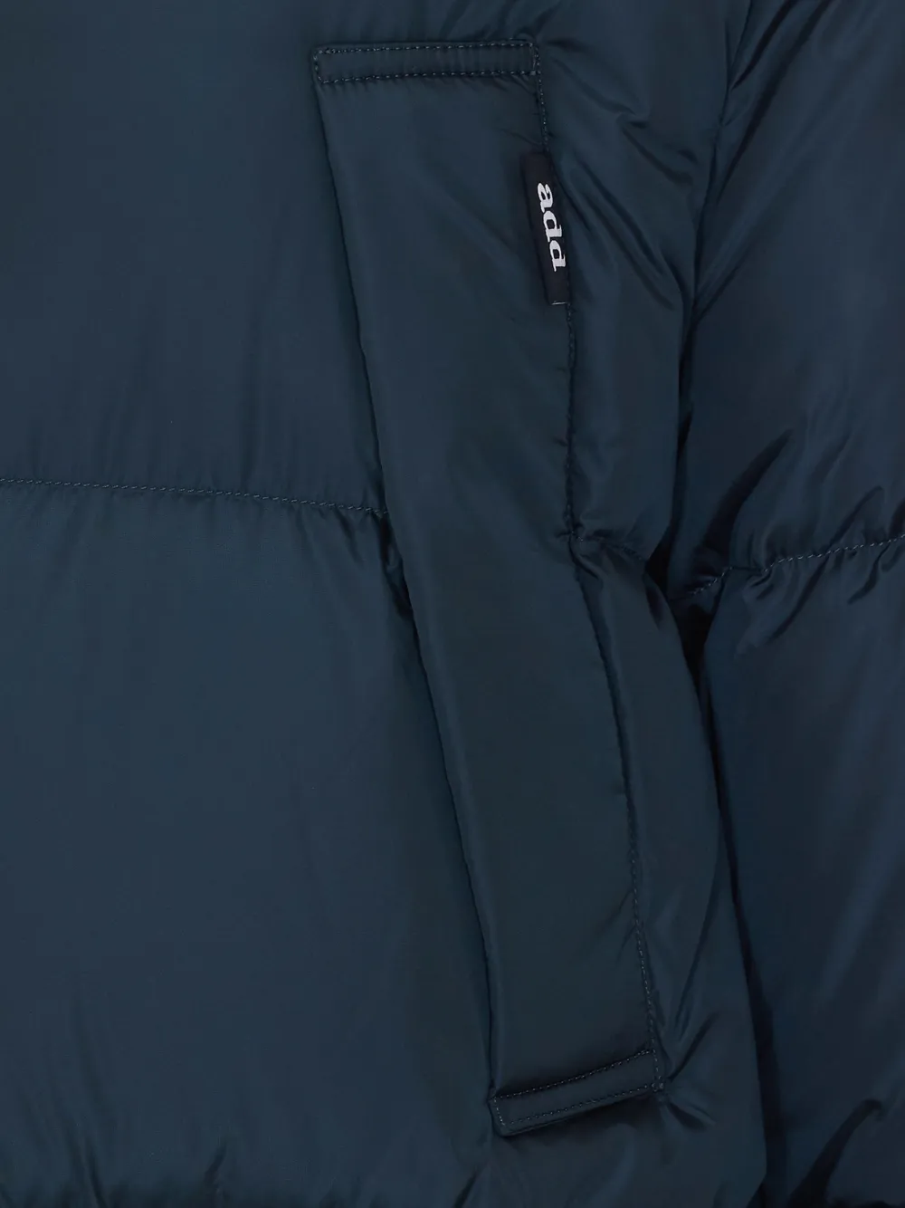 Add Nylongloss gewatteerde jas met capuchon Blauw