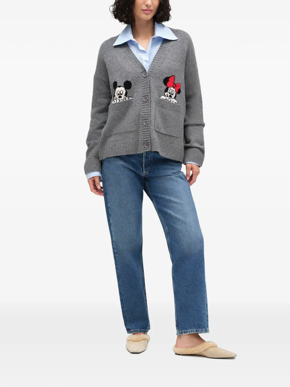 Chinti & Parker x Disney vest met zak Grijs
