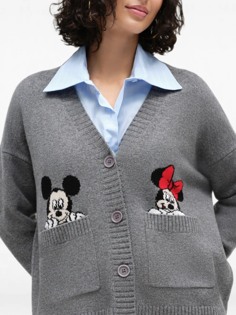 Chinti & Parker x Disney vest met zak Grijs