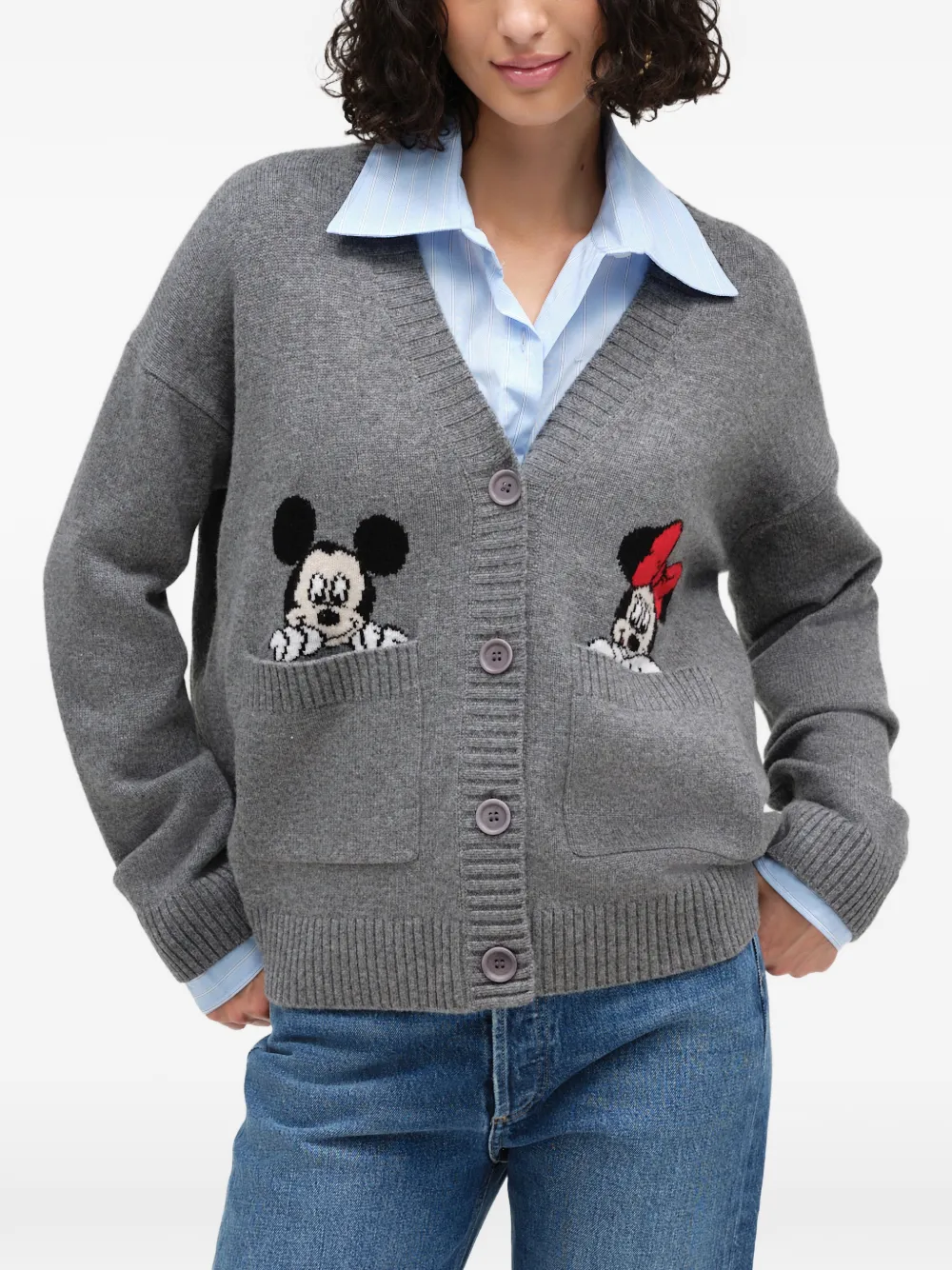 Chinti & Parker x Disney vest met zak Grijs