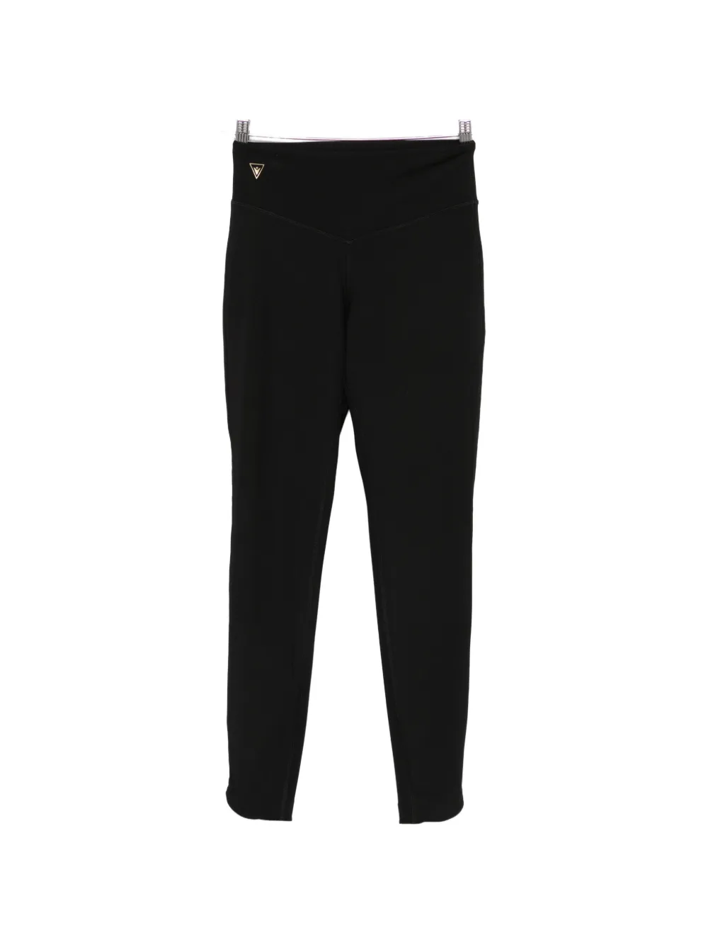 MACRON logo-patch performance leggings - Schwarz