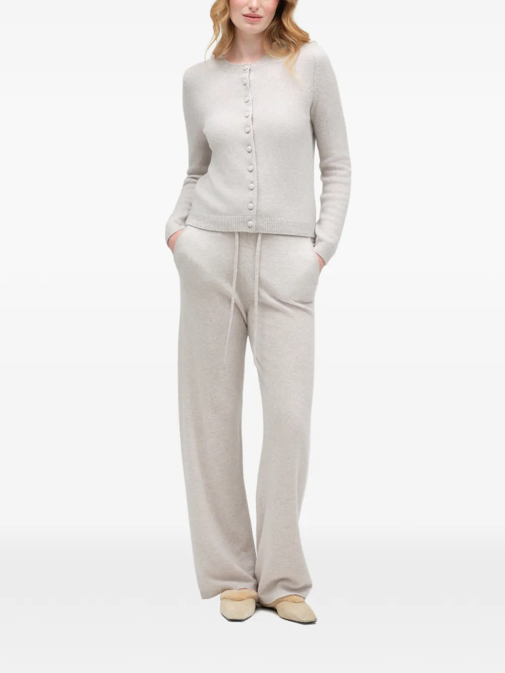 Chinti & Parker Camille vest met knopen Beige