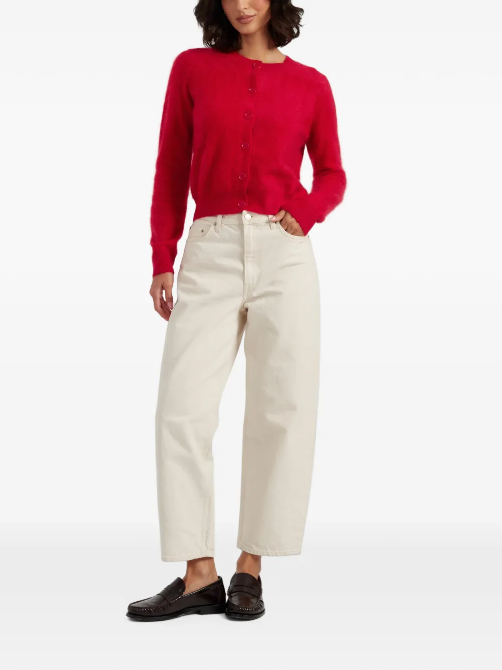 Chinti & Parker Vest met geborstelde afwerking Rood