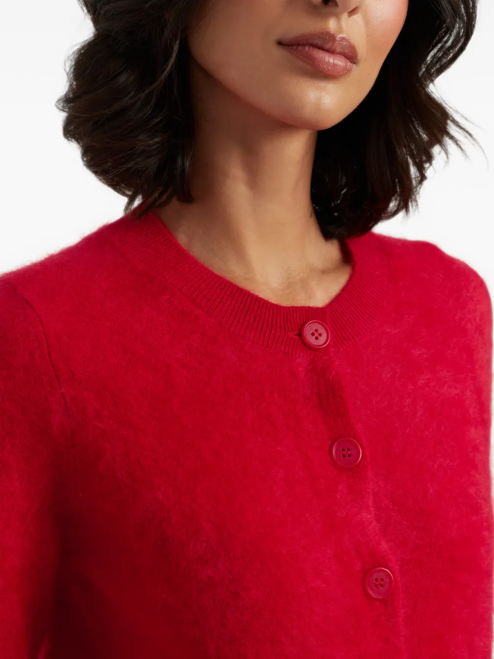 Chinti & Parker Vest met geborstelde afwerking Rood