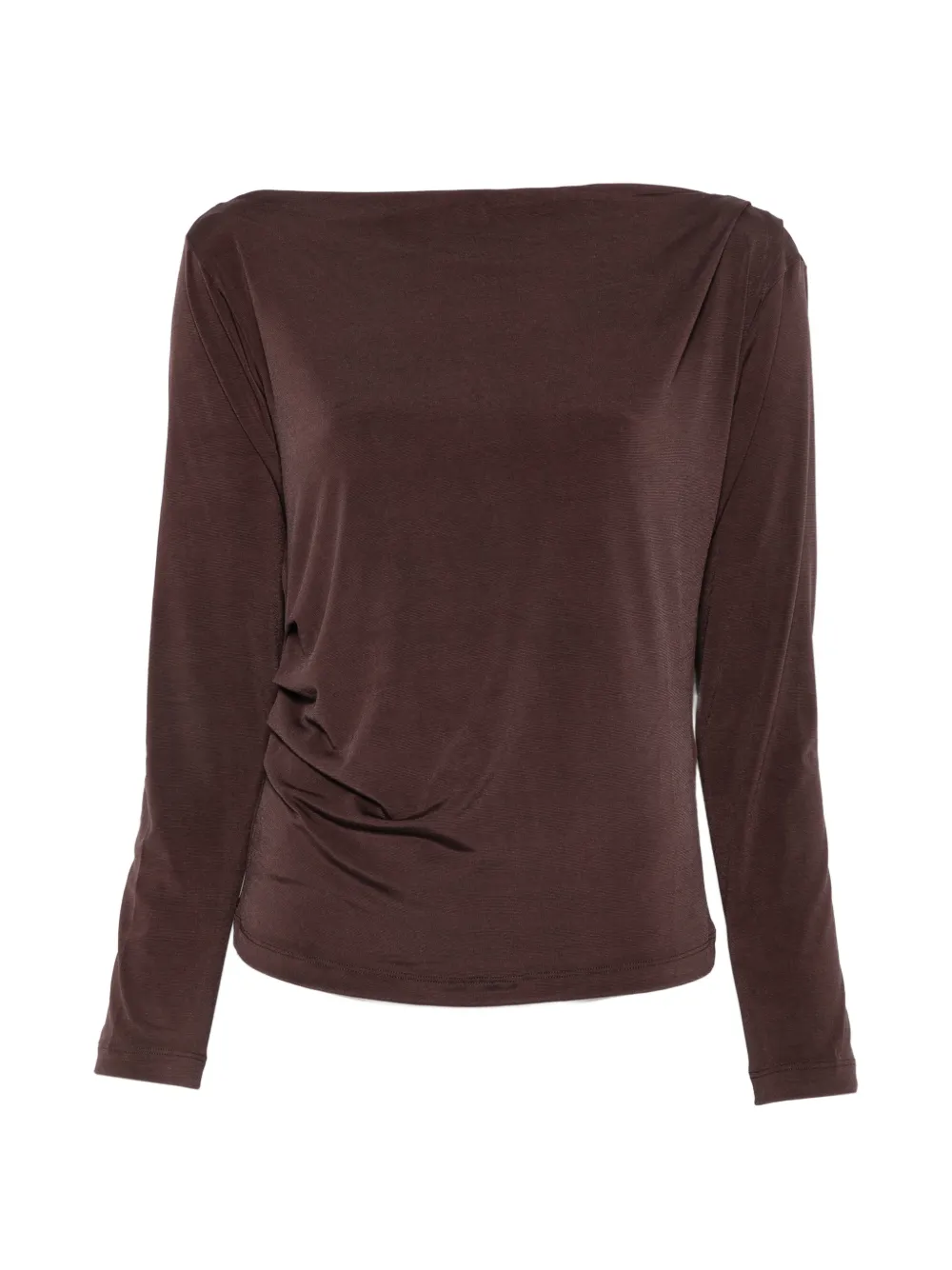 HOMAGE draped boat-neck top