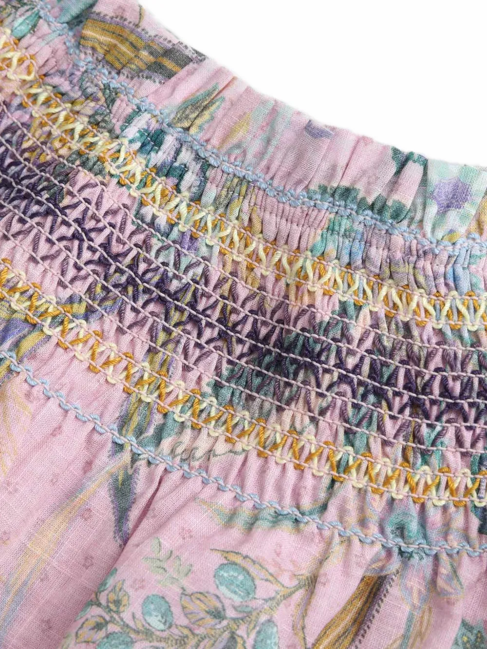 ZIMMERMANN Kids Indra jurk met bloemenprint Roze