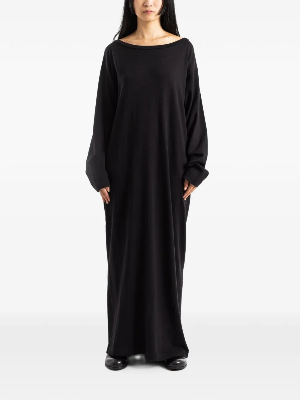extreme cashmere N°503 Pillar dress - Nero