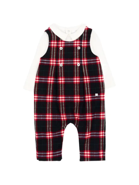 Patachou check-pattern romper