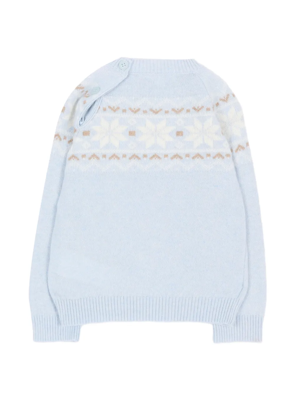 Patachou Fair Isle gebreide trui Blauw