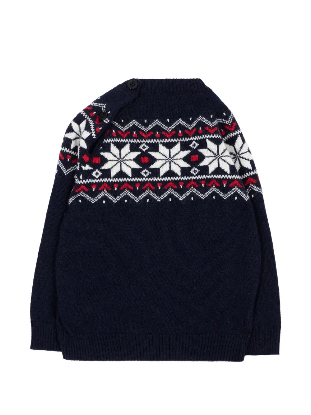 Patachou Fair Isle trui met knoopsluiting Blauw