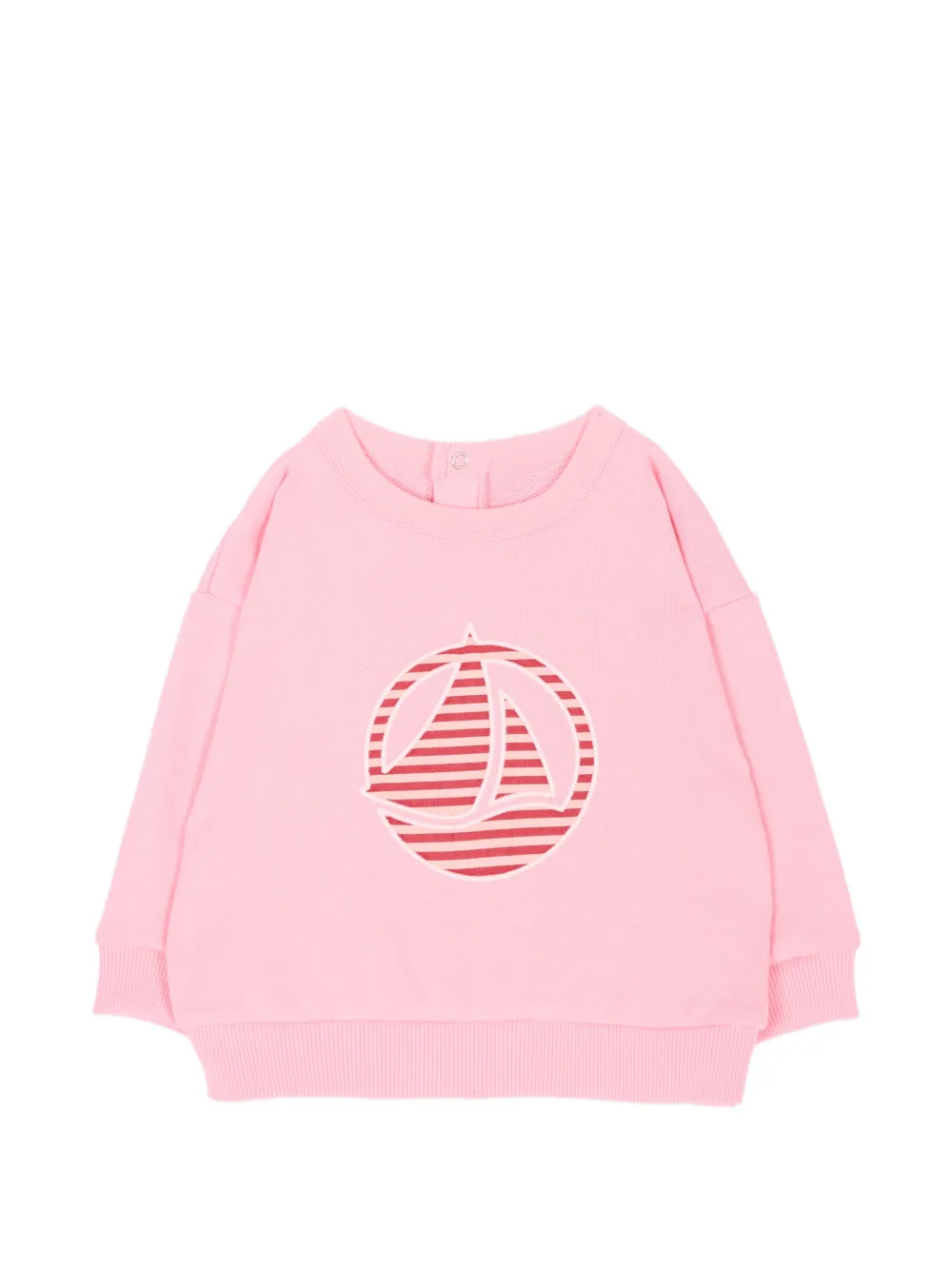 Petit Bateau Felpa con applicazione - Rosa