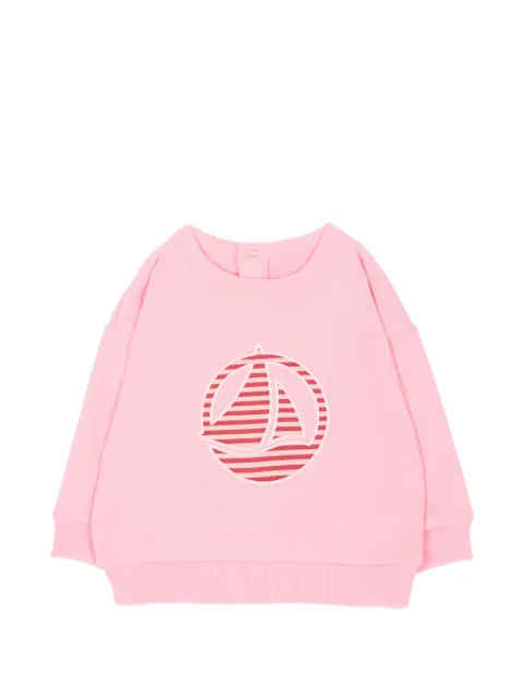 Petit Bateau logo-patch sweatshirt