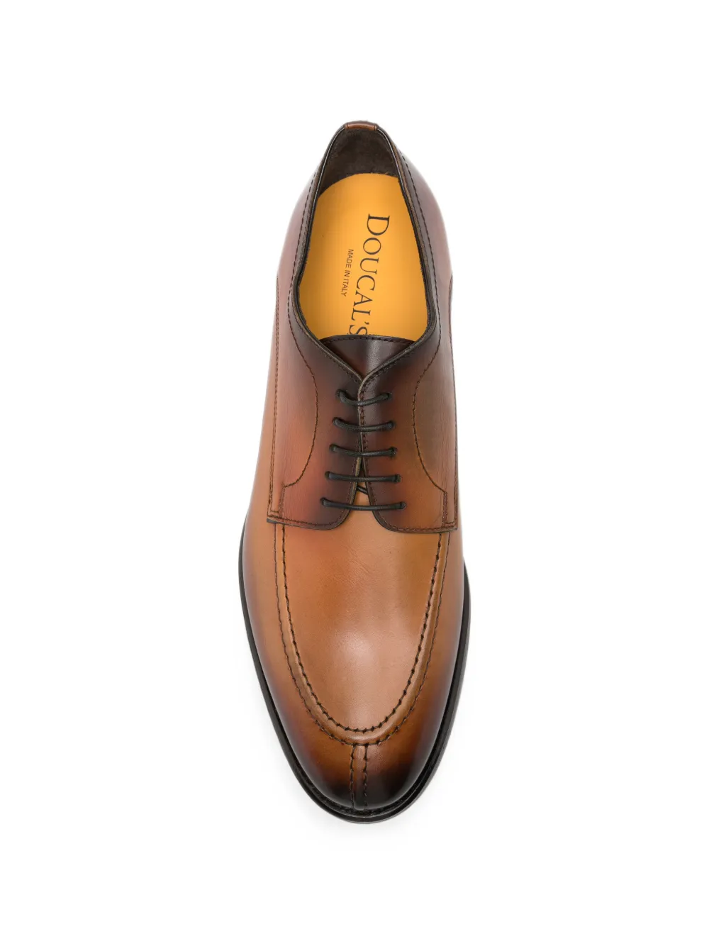 Doucal's Deco apron-toe leather Derby shoes Bruin