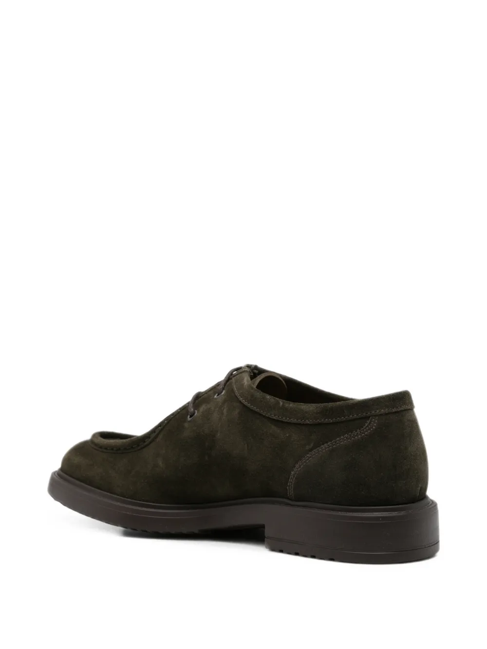 Doucal's Janus leather Derby shoes Groen