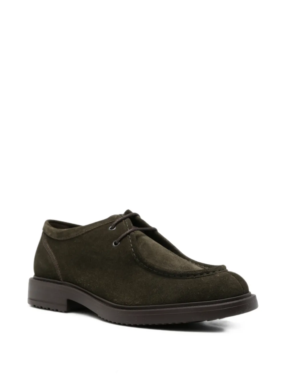 Doucal's Janus leather Derby shoes Groen