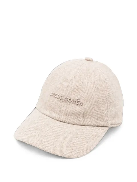 Jacob Cohën herringbone-pattern embroidered-logo baseball cap