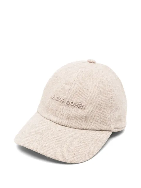 Jacob Cohën herringbone-pattern embroidered-logo baseball cap