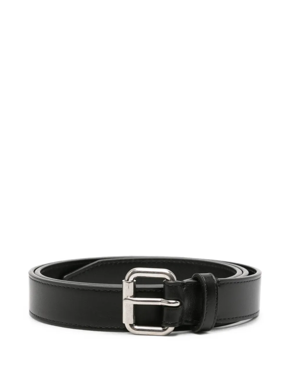 The Row Geo leather belt - Nero