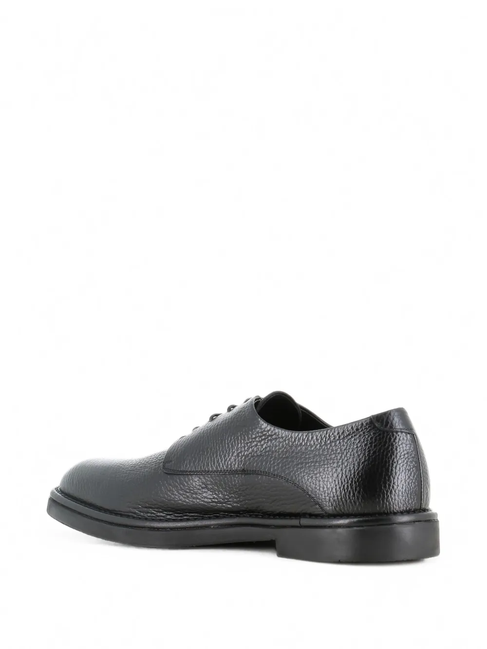 Alexander Hotto Deby grainy leather Derby shoes Zwart