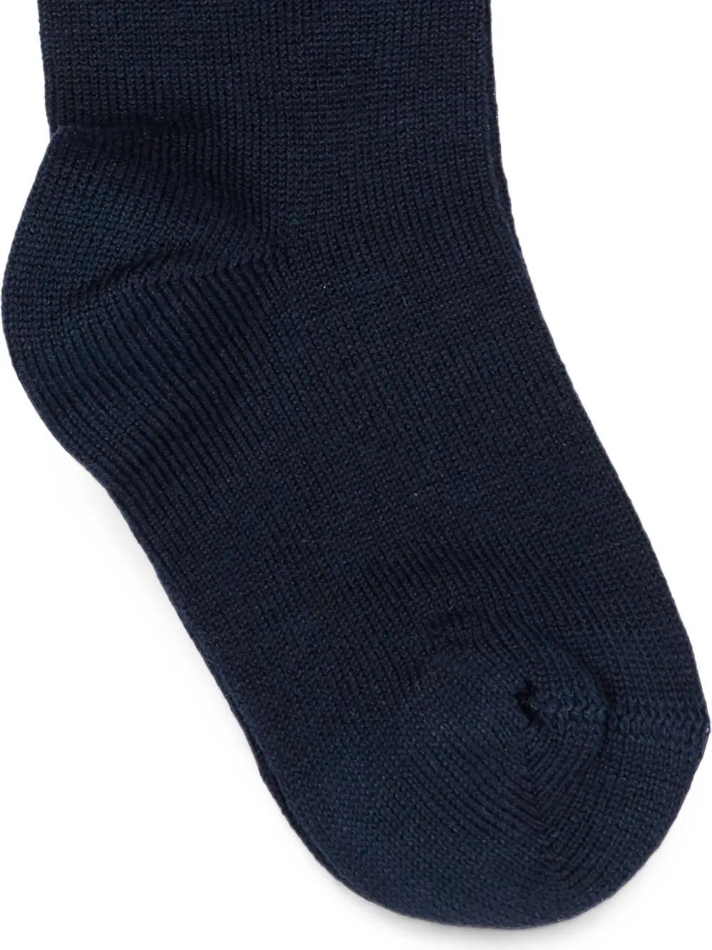 Patachou Kniehoge sokken met tartan-ruit en strik Blauw
