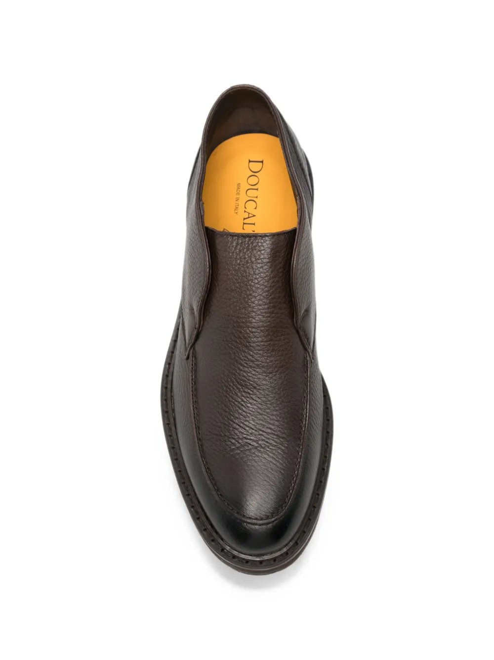 Doucal's grained leather boots Bruin