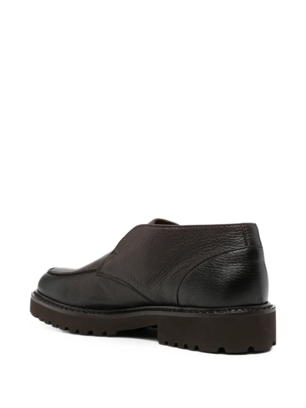 Doucal's grained leather boots Bruin