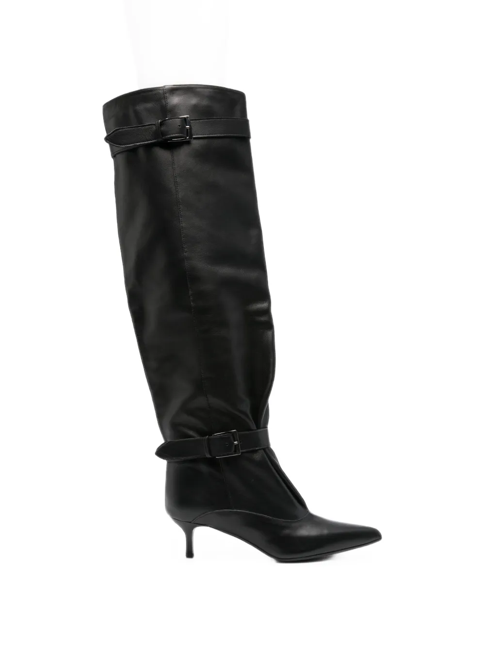 Gisel B buckle-strap pointed-toe boots