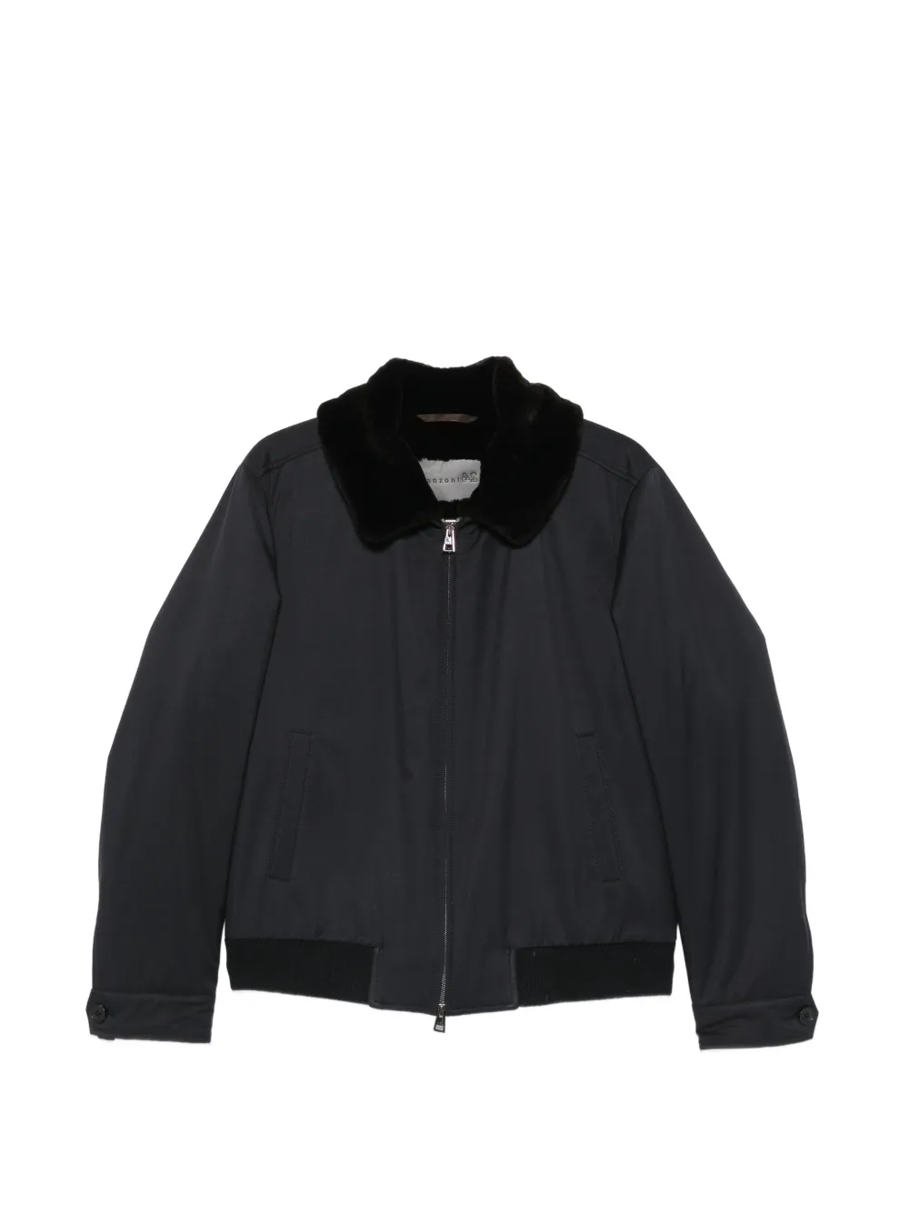 Manzoni 24 shearling-collar zip-up jacket