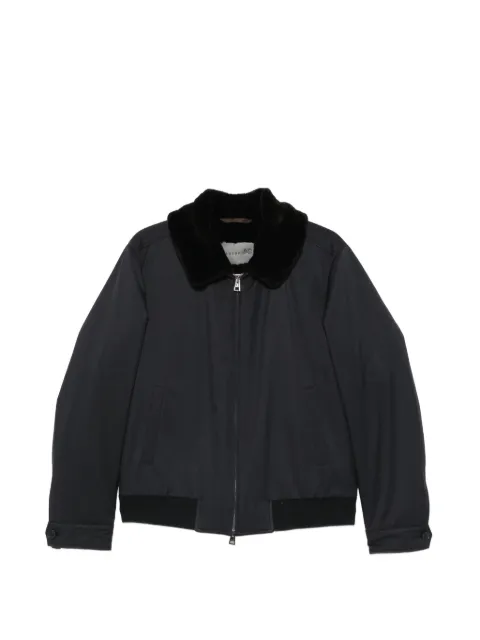 Manzoni 24 shearling-collar zip-up jacket