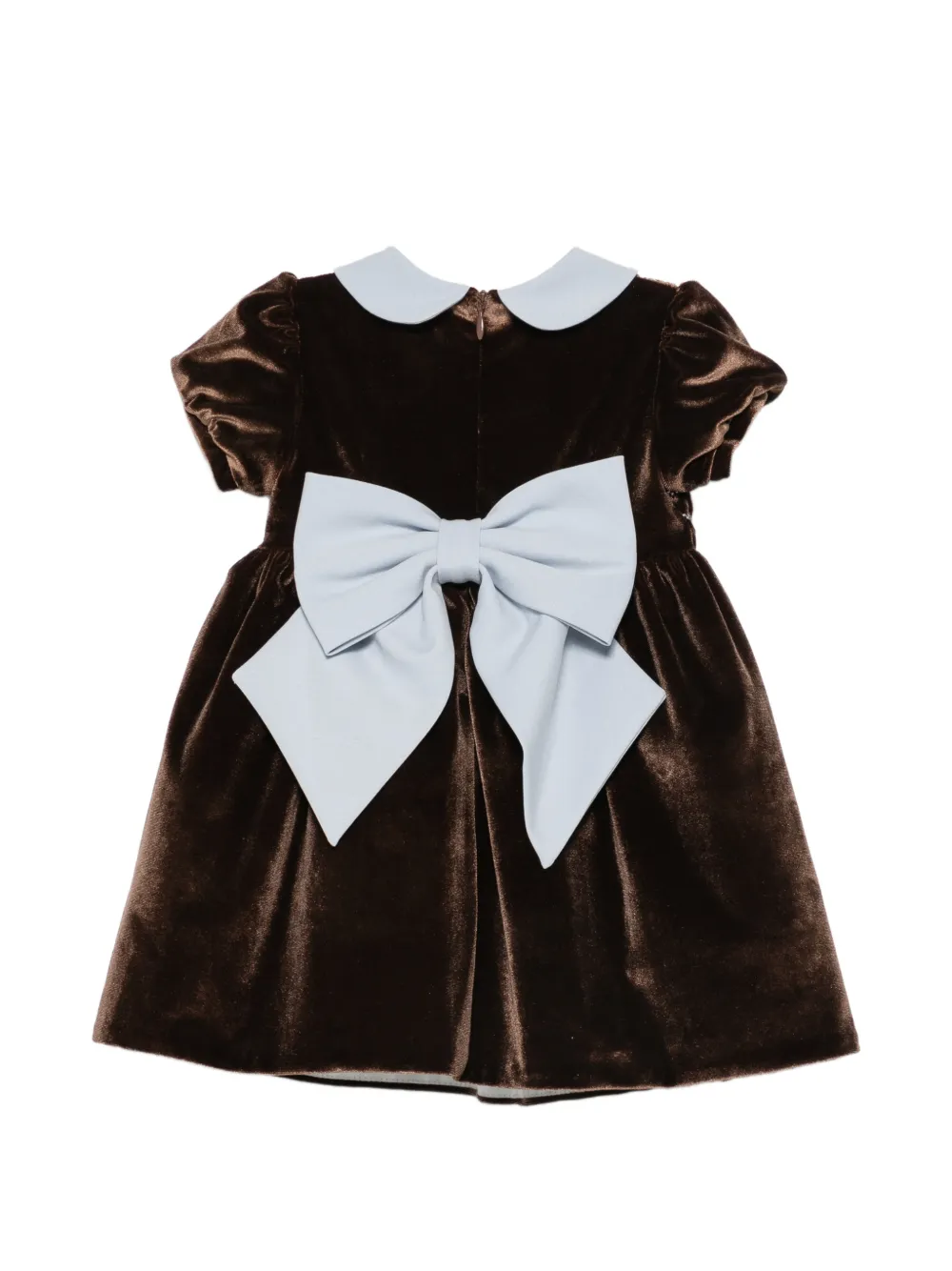 Colorichiari Jurk met strikdetail Bruin