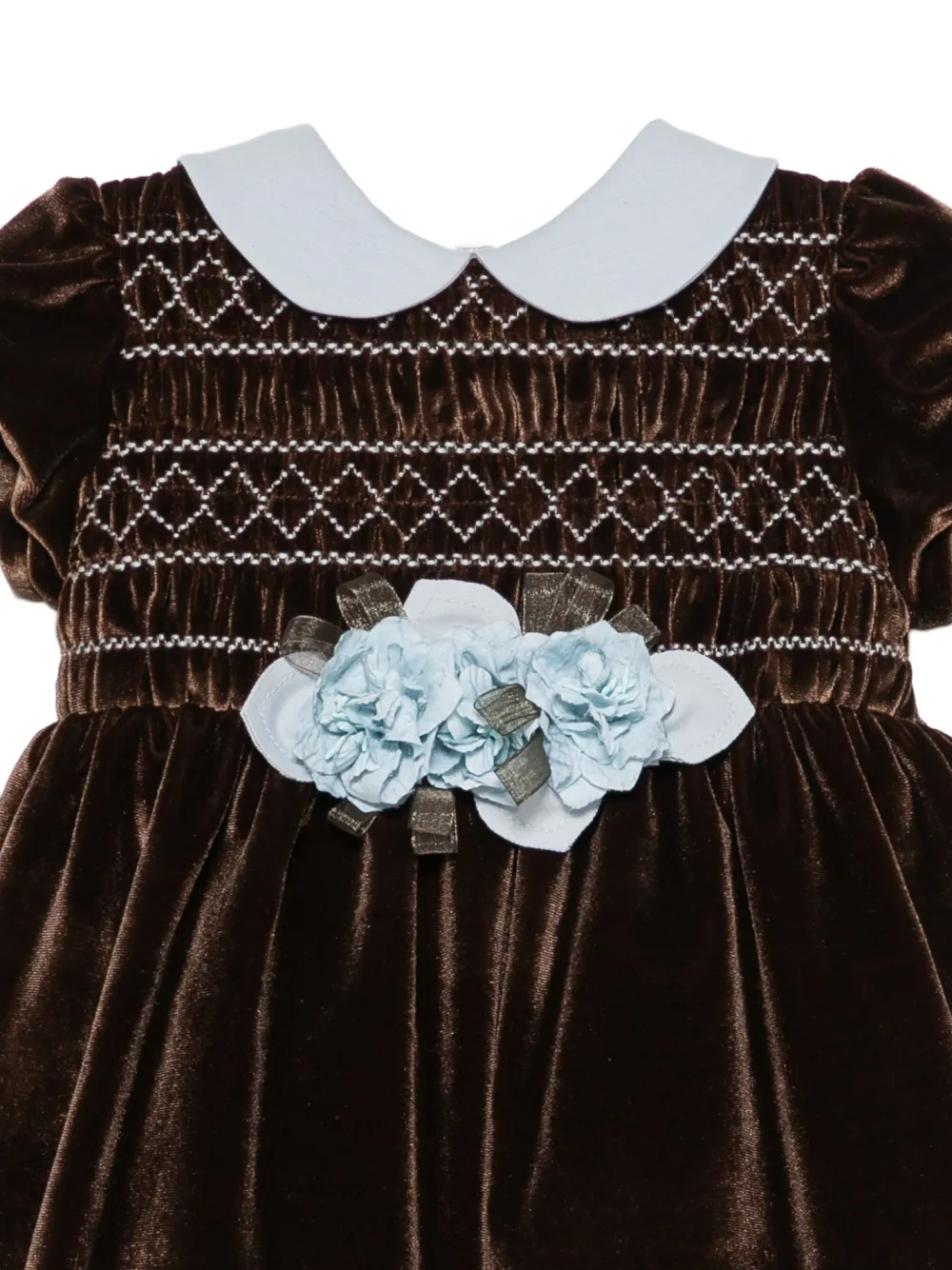 Colorichiari Jurk met strikdetail Bruin