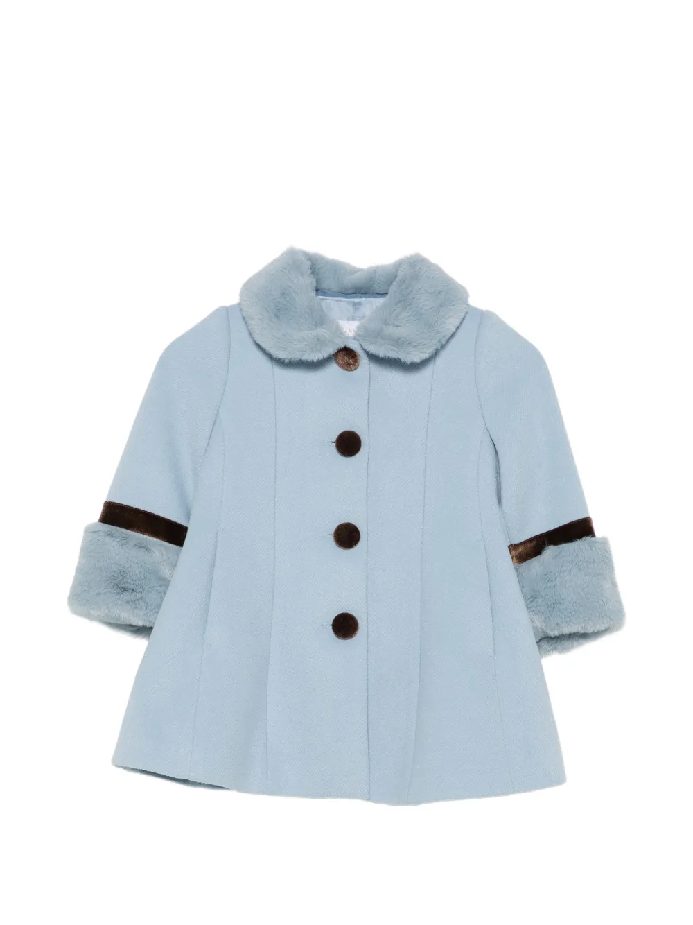 Colorichiari button-up coat - Blu