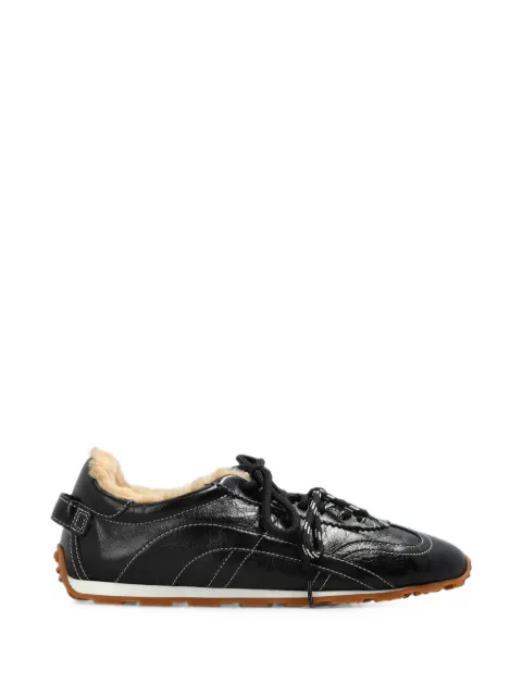 DSQUARED2 DC-642 shearling-lined leather sneakers