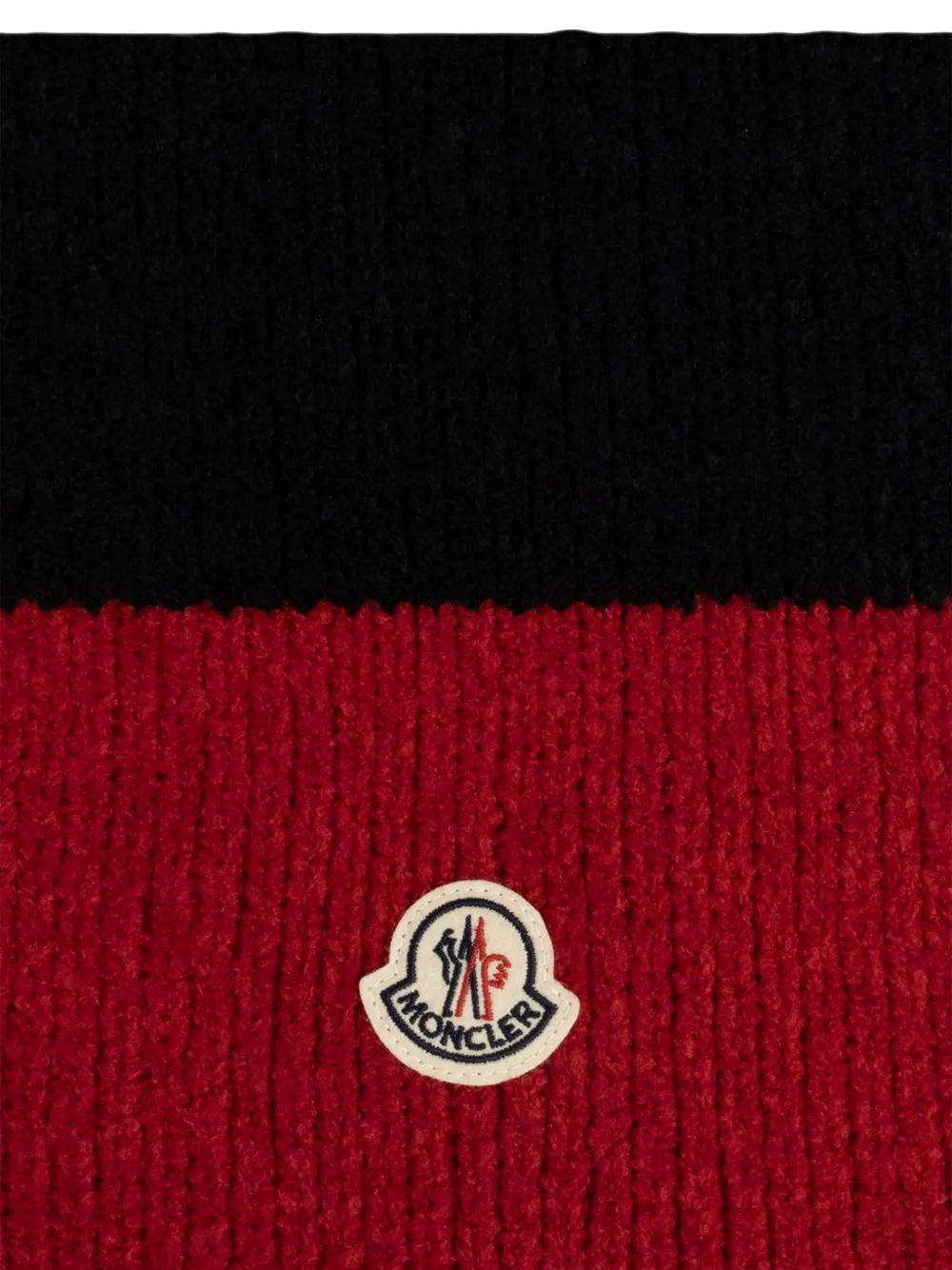 Moncler Sjaal met logopatch Rood