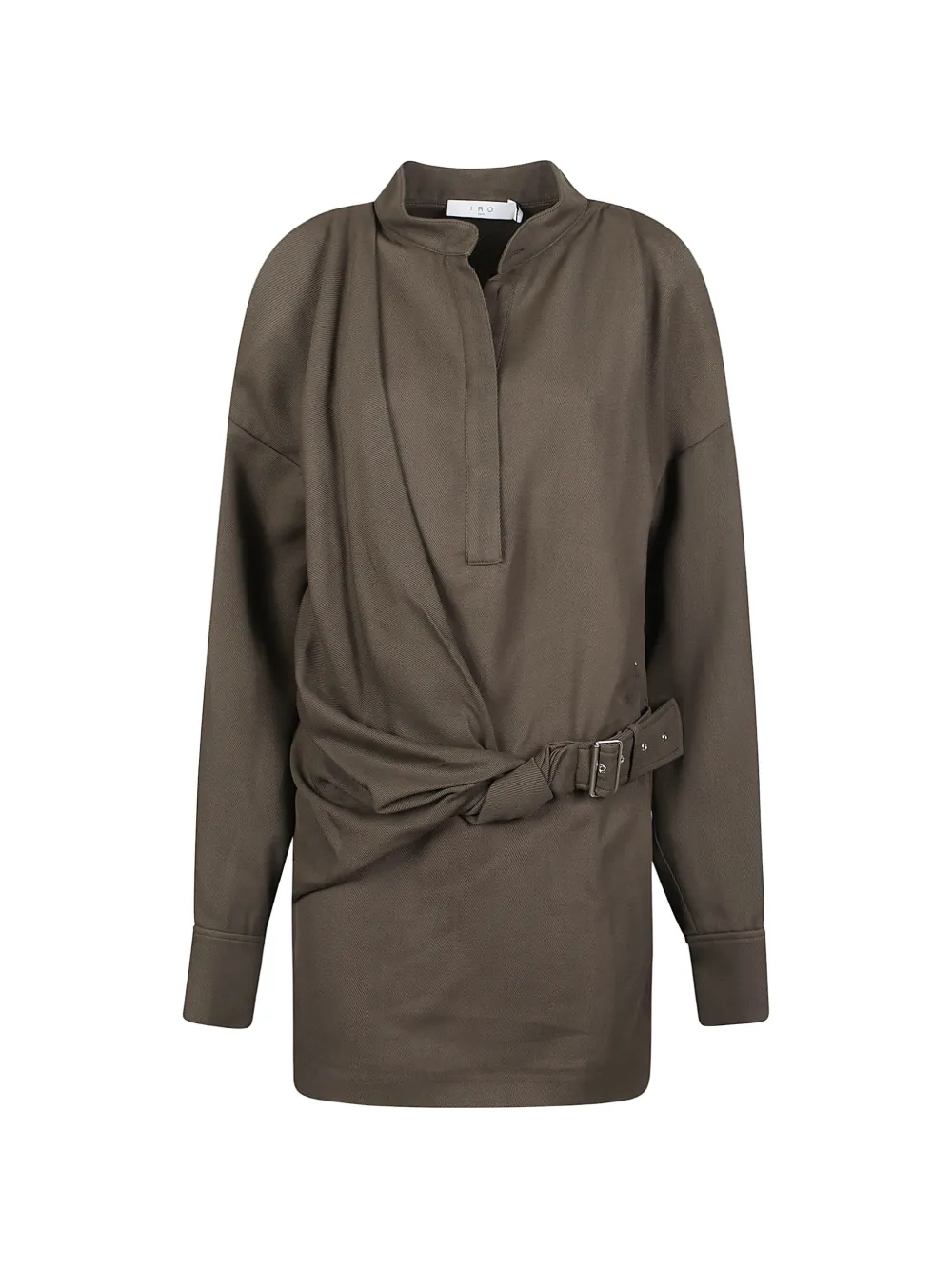 IRO belted draped dress - Verde