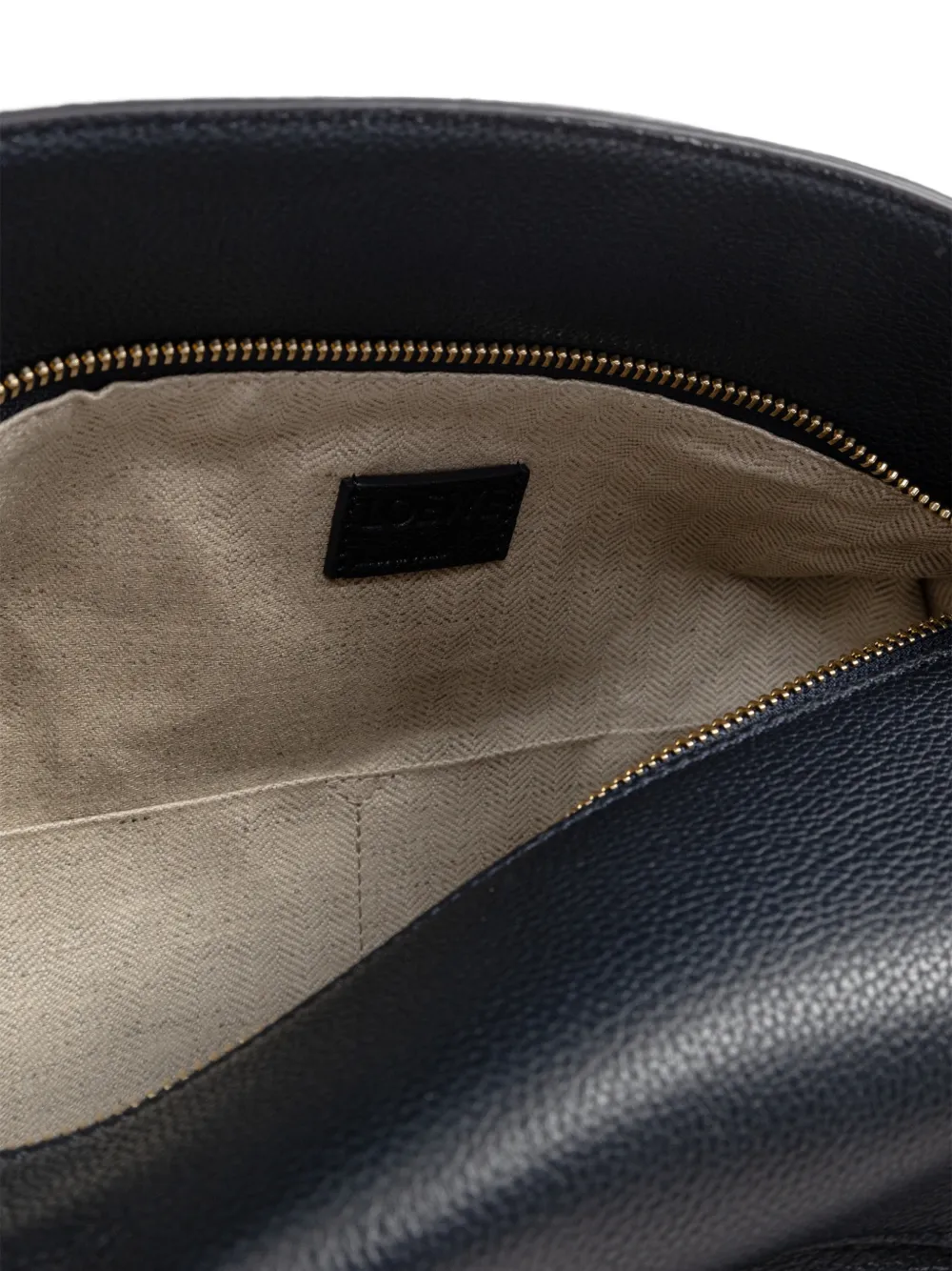 LOEWE Medium Puzzle Edge leren shopper Zwart