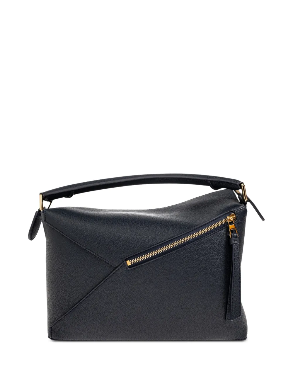 LOEWE Medium Puzzle Edge leren shopper Zwart