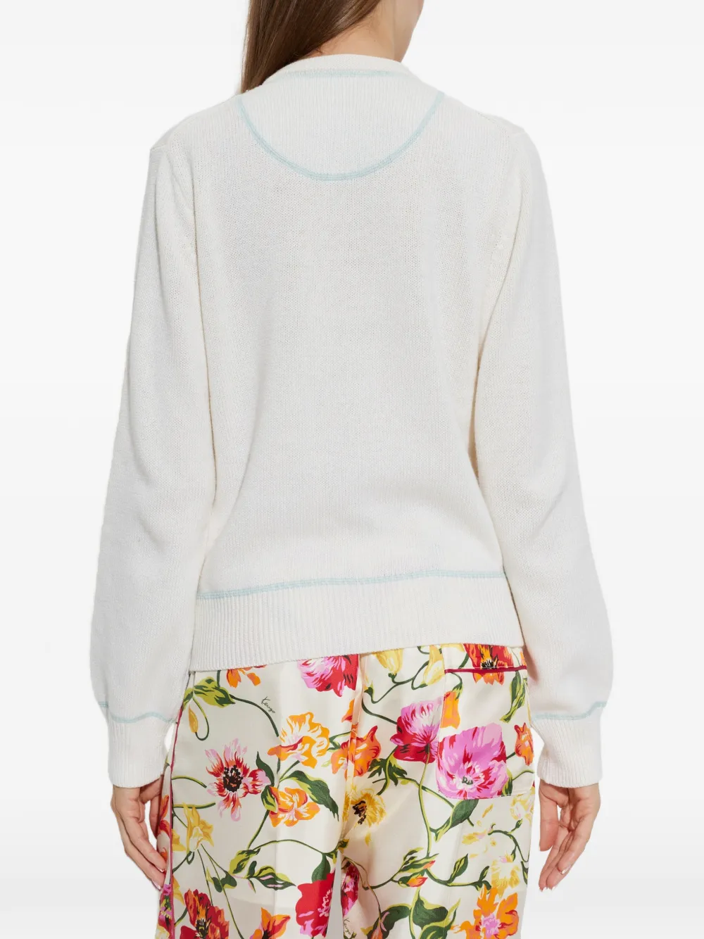 Kenzo Vest met geborduurd logo Beige