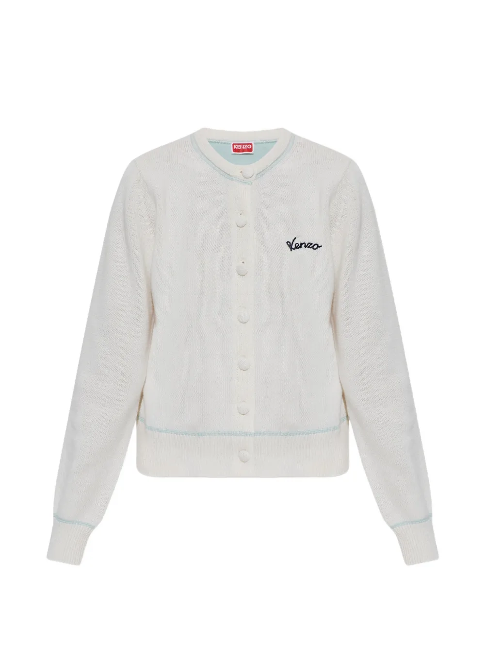 Kenzo Cardigan mit Logo-Stickerei - Nude