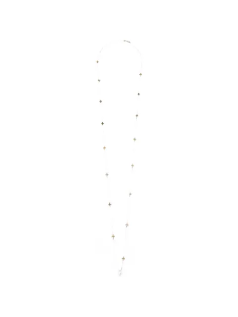 Tory Burch Miller logo-plaque necklace