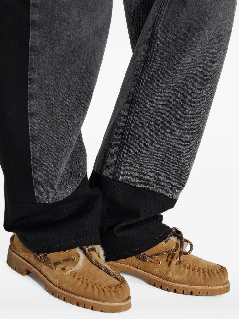 Golden Goose Cruise fur-lined boat shoes Bruin