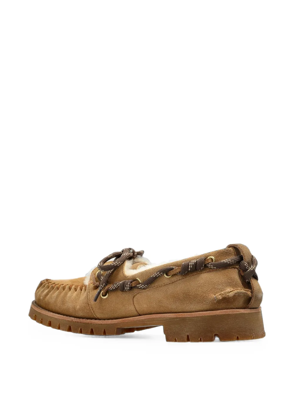 Golden Goose Cruise fur-lined boat shoes Bruin
