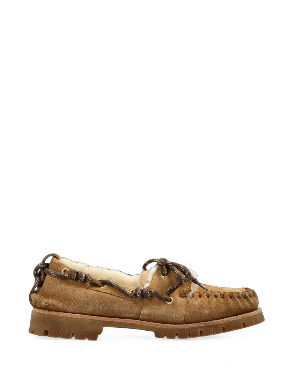 Golden Goose Cruise fur-lined boat shoes Bruin